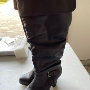 Tall boots with wide calf